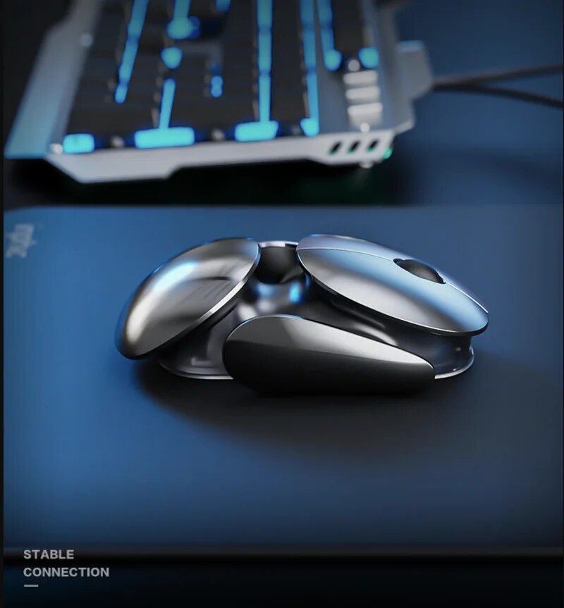 VIvolux | Aluminium Raum Schiff Drahtlose Gaming Maus
