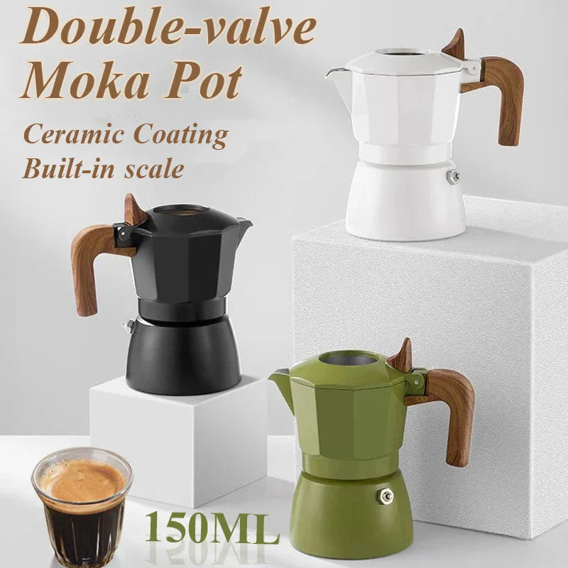 Brehn | Vintage Doppelventil Espresso-Kanne
