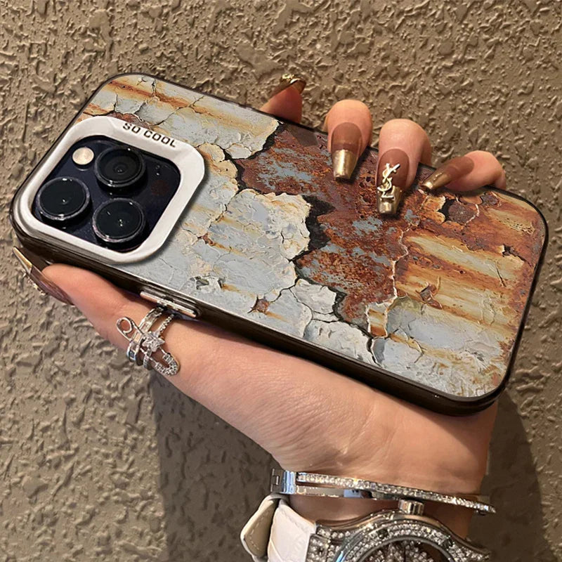 Brehn | Industrieller Rostfinish Stoßfeste iPhone-Hülle