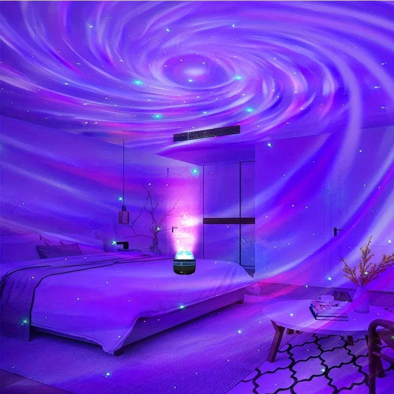 Brehn | Polariva Nordlichtprojektor mit Musik-Synchronisation und Fernbedienung für RGB-Ambiente-Beleuchtung