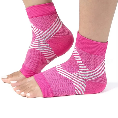 Nachtkompressionsstrümpfe bei Plantarfasziitis mit Fersen- und Fußgewölbeunterstützung