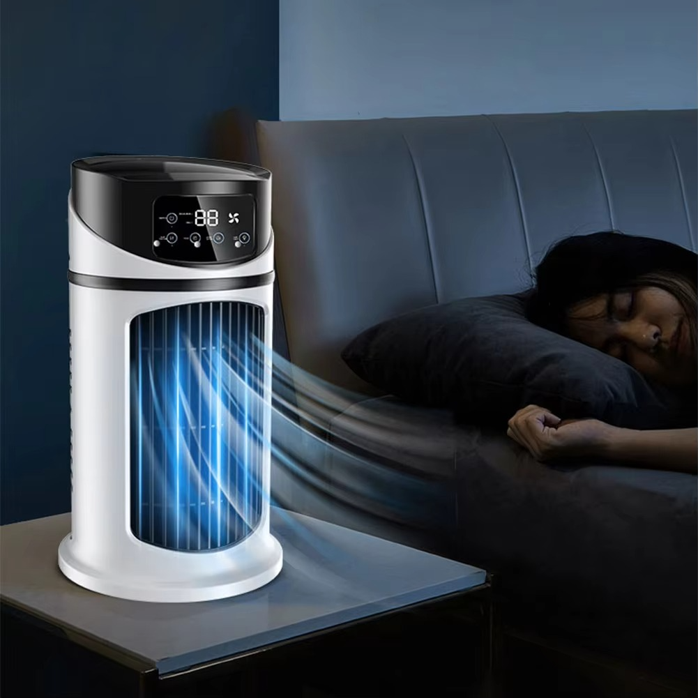 Tragbarer Luftkühler mit Luftbefeuchter & Staubfilter – USB-betriebene Mini-Klimaanlage für Zuhause & Büro | Brehn