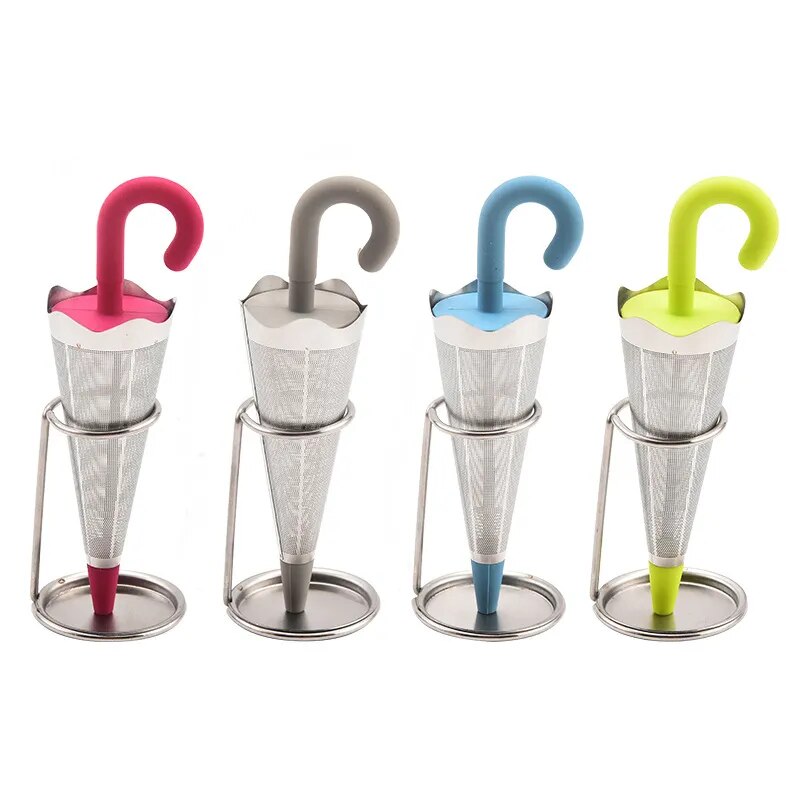 VIvolux | Regenschirm Edelstahl Teeinfusser