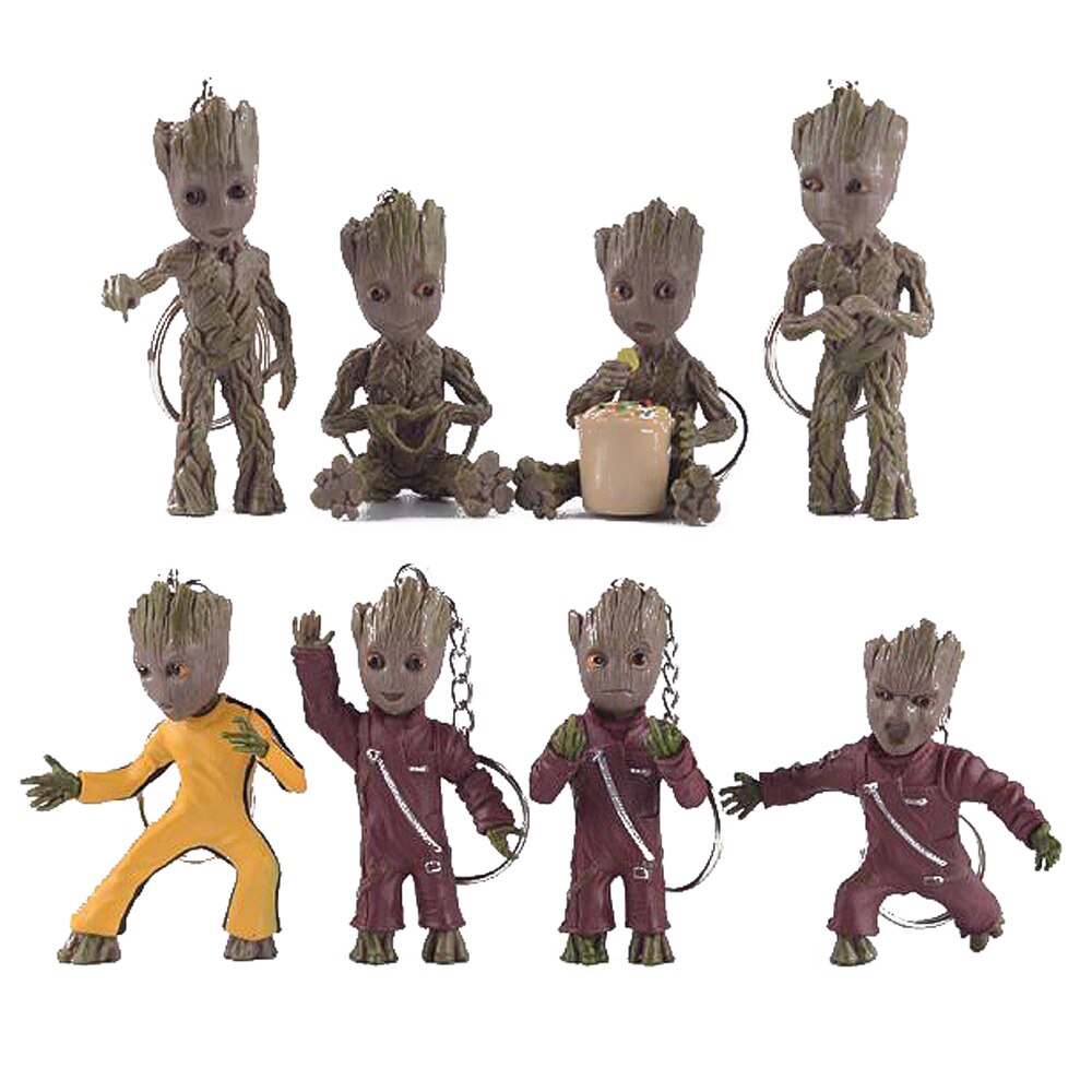 Brehn | Cartoon Groot Miniaturfigur: Verspielte Bürodekoration