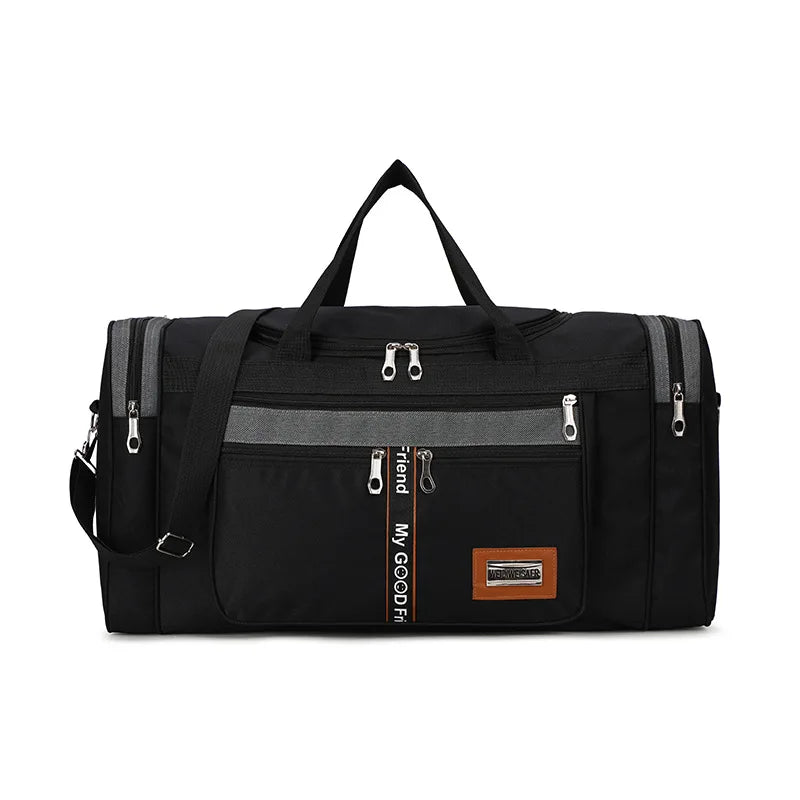 Brehn | Travinero Faltbare Reisetasche Herren | Große Kapazität | Wasserdichte Schultertasche für Geschäftsreisen & Kurztrips | Sport- & Freizeittasche