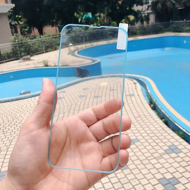 VIvolux | Full Cover Luminous Tempered Glass iPhone Bildschirmfolie