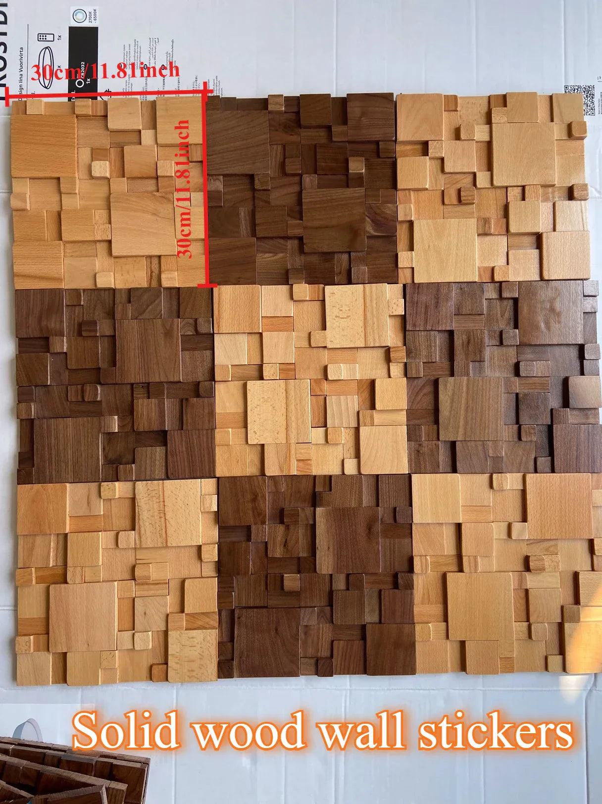 Brehn | Mosaikwandpaneele Massivholz und schallabsorbierende Dekoration