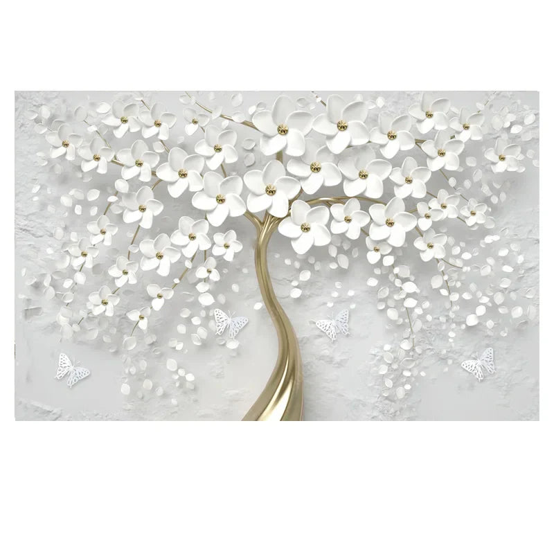 Abstract Floral Big Blossom Petal Tree Wandkunst Feine Kunst Leinwanddrucke Bild Für Wohnzimmer Schlafzimmer Salon Kunst Dekor | Brehn