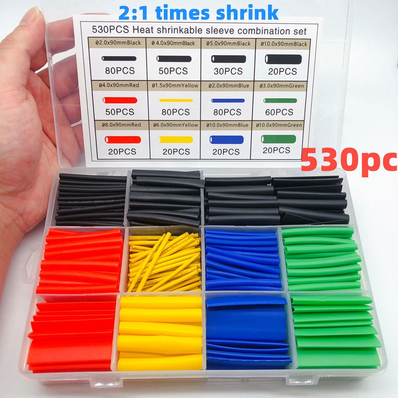 530Pcs Bunte Isolierte DIY Kabel Reparaturset | Brehn