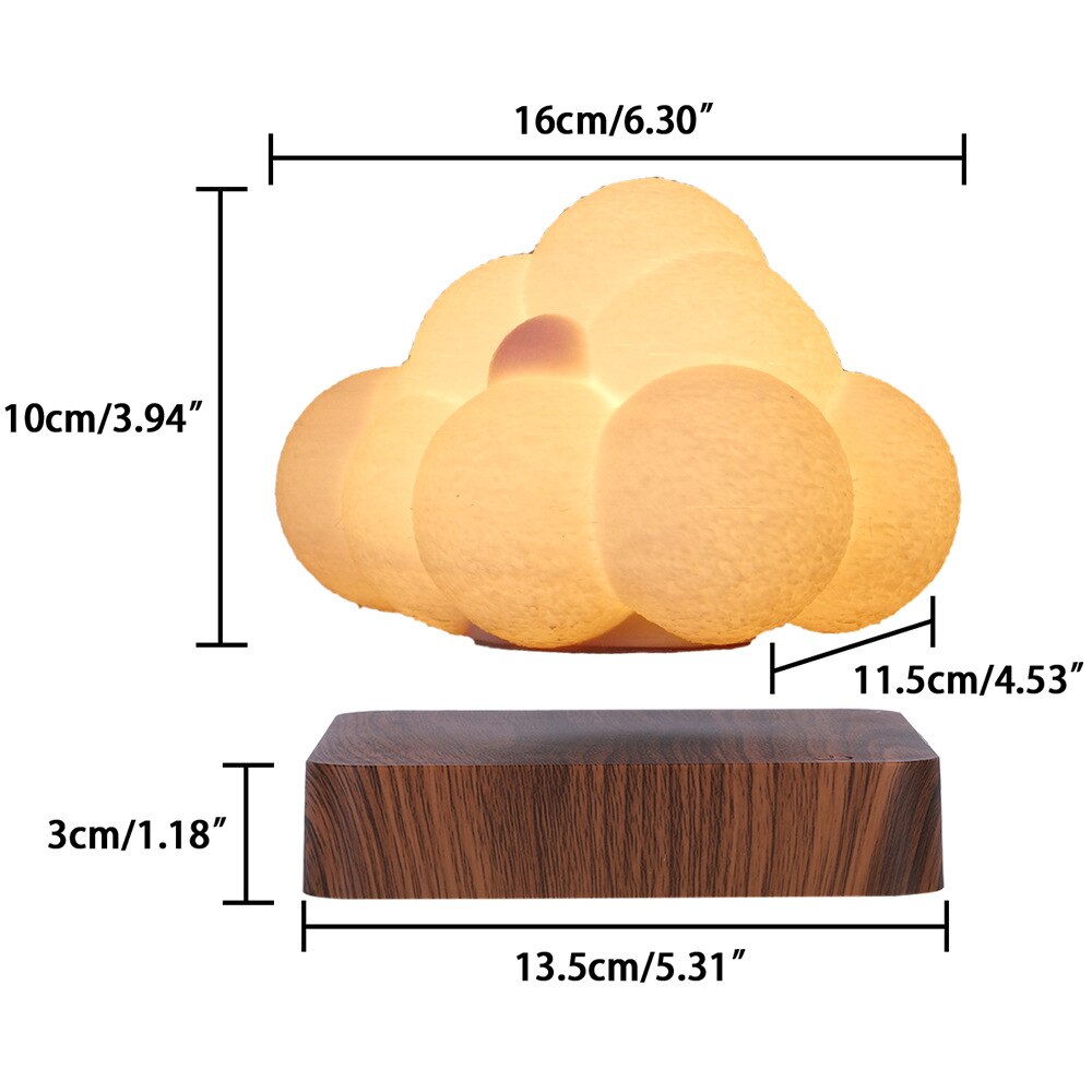 VIvolux | Magnetische Buble Cloud Schwebende Nachttischlampe