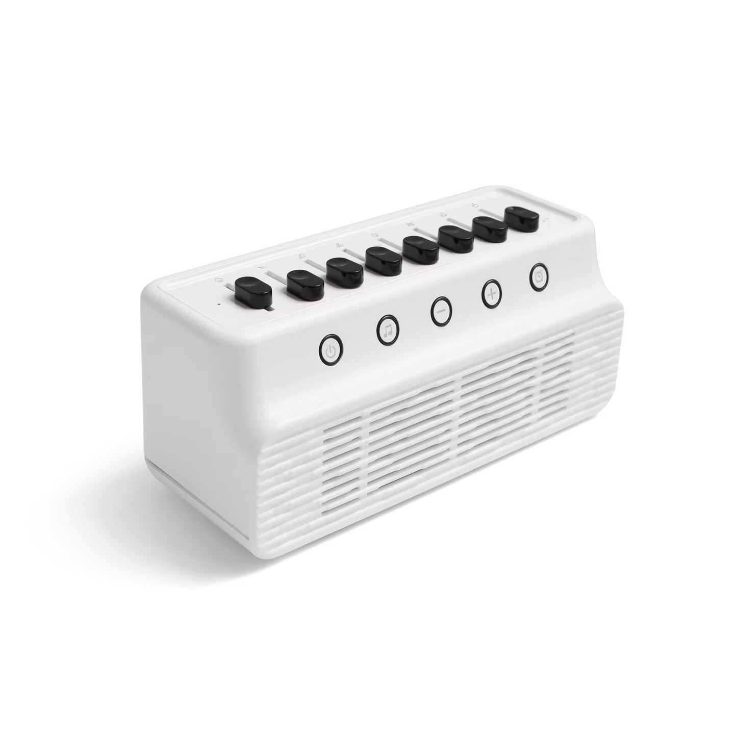 Tragbarer Bluetooth-Lautsprecher mit weißem Rauschen, Naturgeräuschen und Schlaftimer