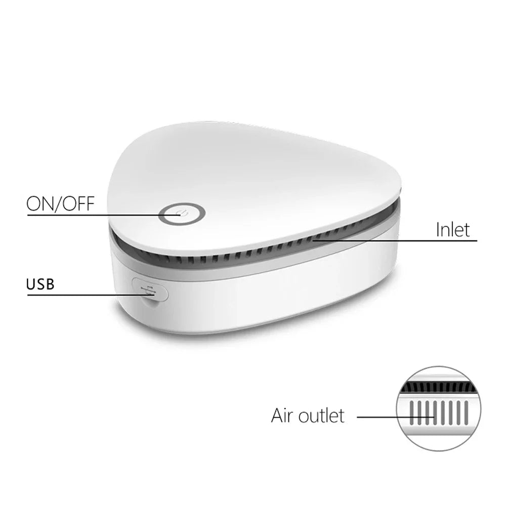 Brehn | Mini Ozone Generator PureZone | Luftreiniger & Sterilisator | Tragbar & USB-wiederaufladbar | Für Kühlschrank, Auto & Schrank