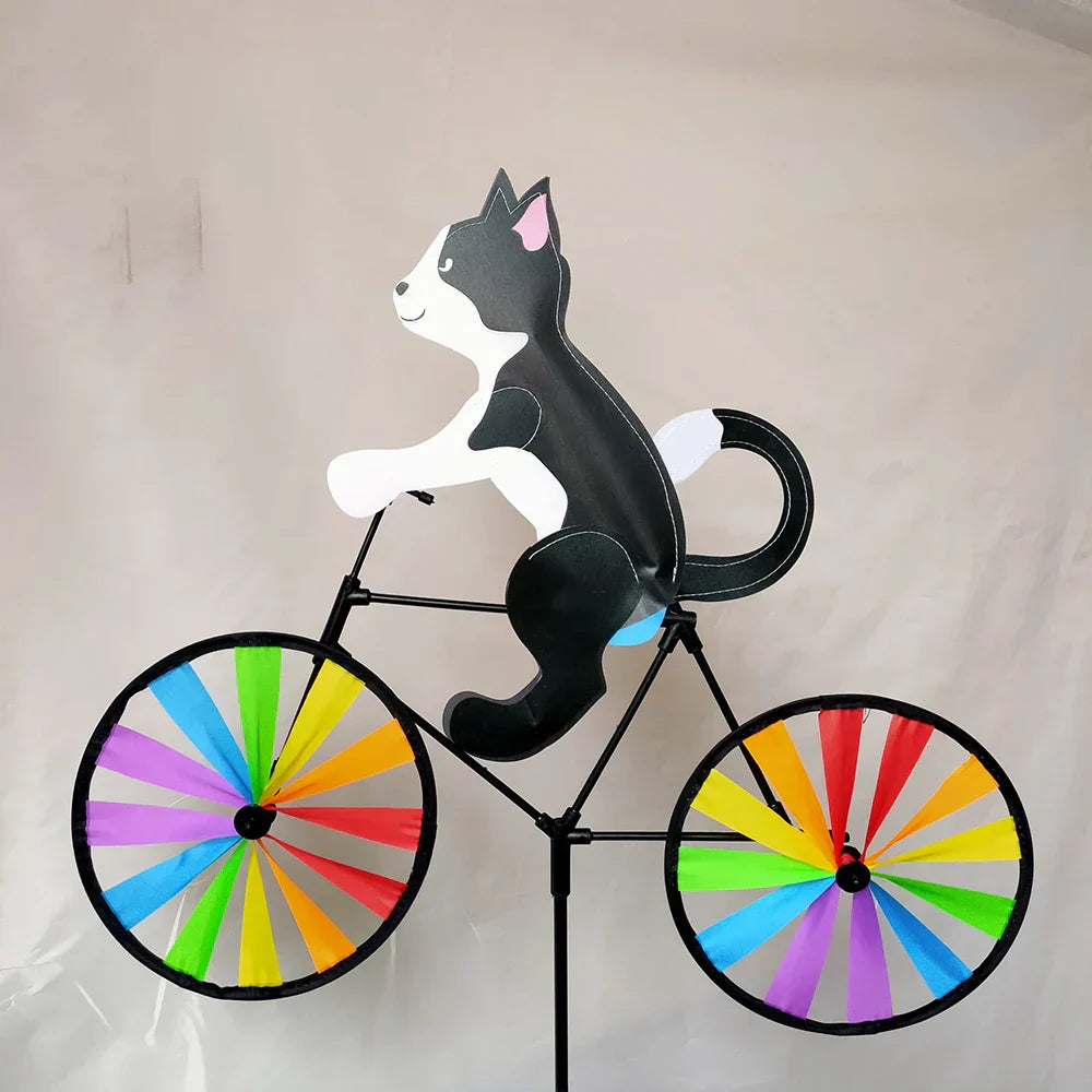 Brehn | Regenbogen Fahrrad Katze Garten Dekoration