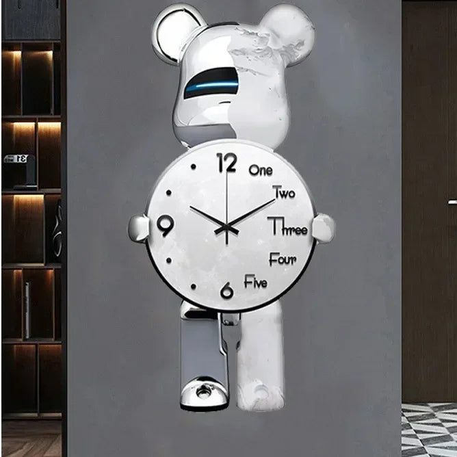 Glowing Star Bear LED Wanduhr | Brehn