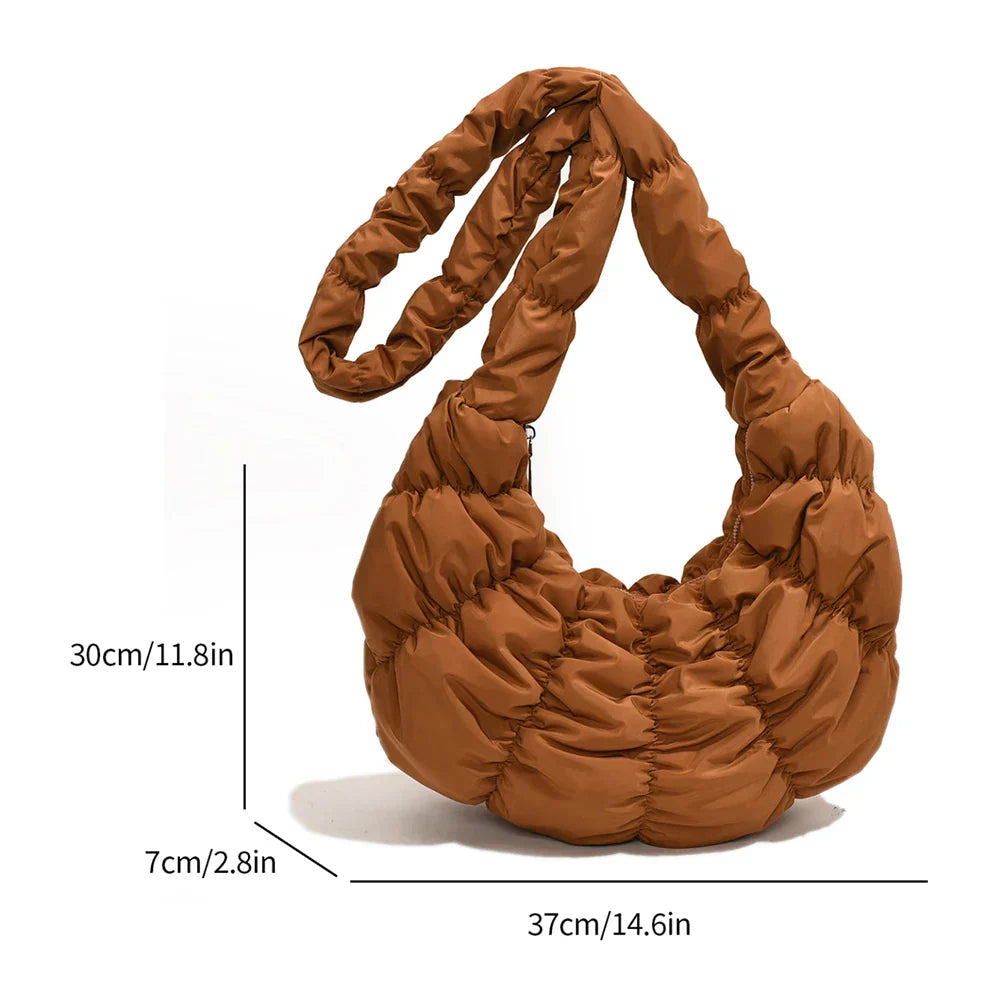 Puff Croissant Schultertasche