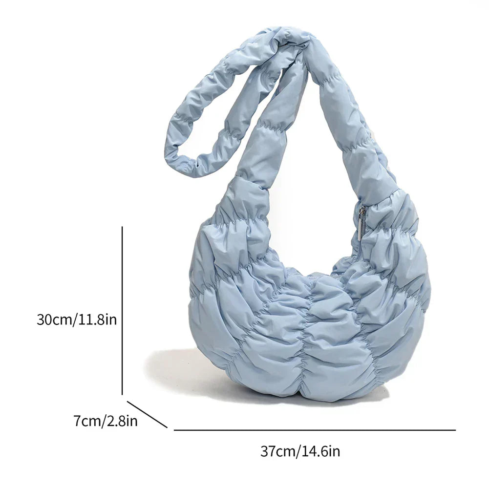 Puff Croissant Schultertasche