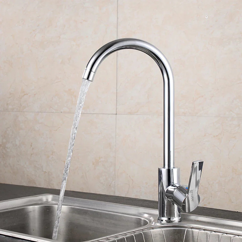 Chrom Wasserhahn mit Einhebelmischer – Hochwertiger Wasserhahn für Spülbecken, Leicht zu Reinigen, Langlebig und Einfache Installation für Moderne Küchen | Brehn