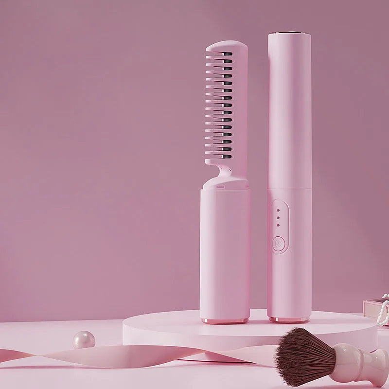 Brehn | Wireless Anti-Burn Tragbarer Haarglätter Kamm