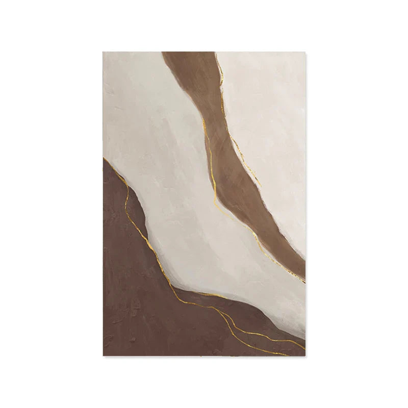 Moderne geomorphe abstrakte Wandkunst Feinkunst Grau Beige Braun Leinwanddrucke Bilder für das Wohnzimmer Zeitgenössische Wohnraumdekoration | Brehn