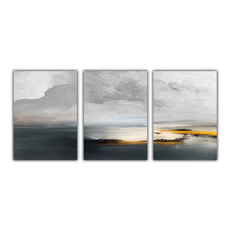 Sonnenuntergang See Landschaft Abstract Wandkunst Fine Art Leinwanddrucke Bilder für modernes Apartment Wohnzimmer Home Office Kunst Dekor | Brehn