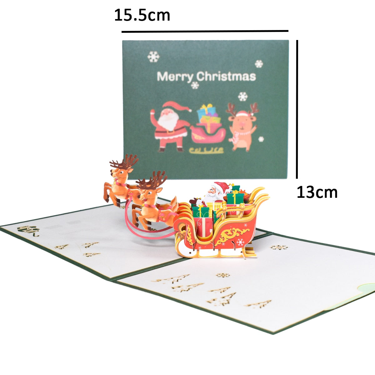 Brehn | 3D Pop-Up Fröhliche Weihnachtsgeschenkkarten
