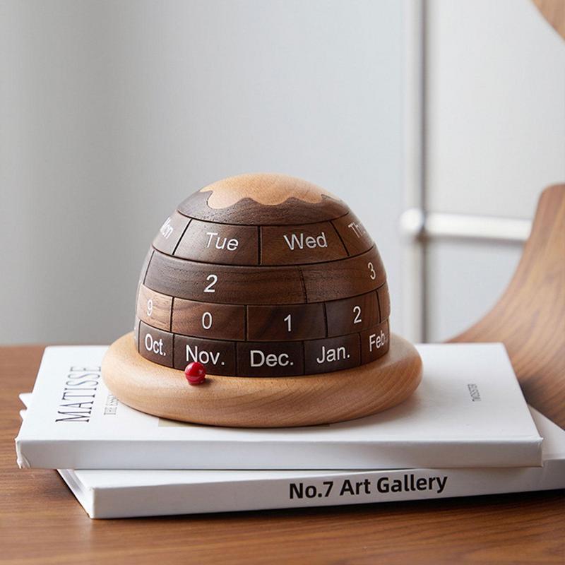 VIvolux | Einzigartiger Planet Holztischkalender
