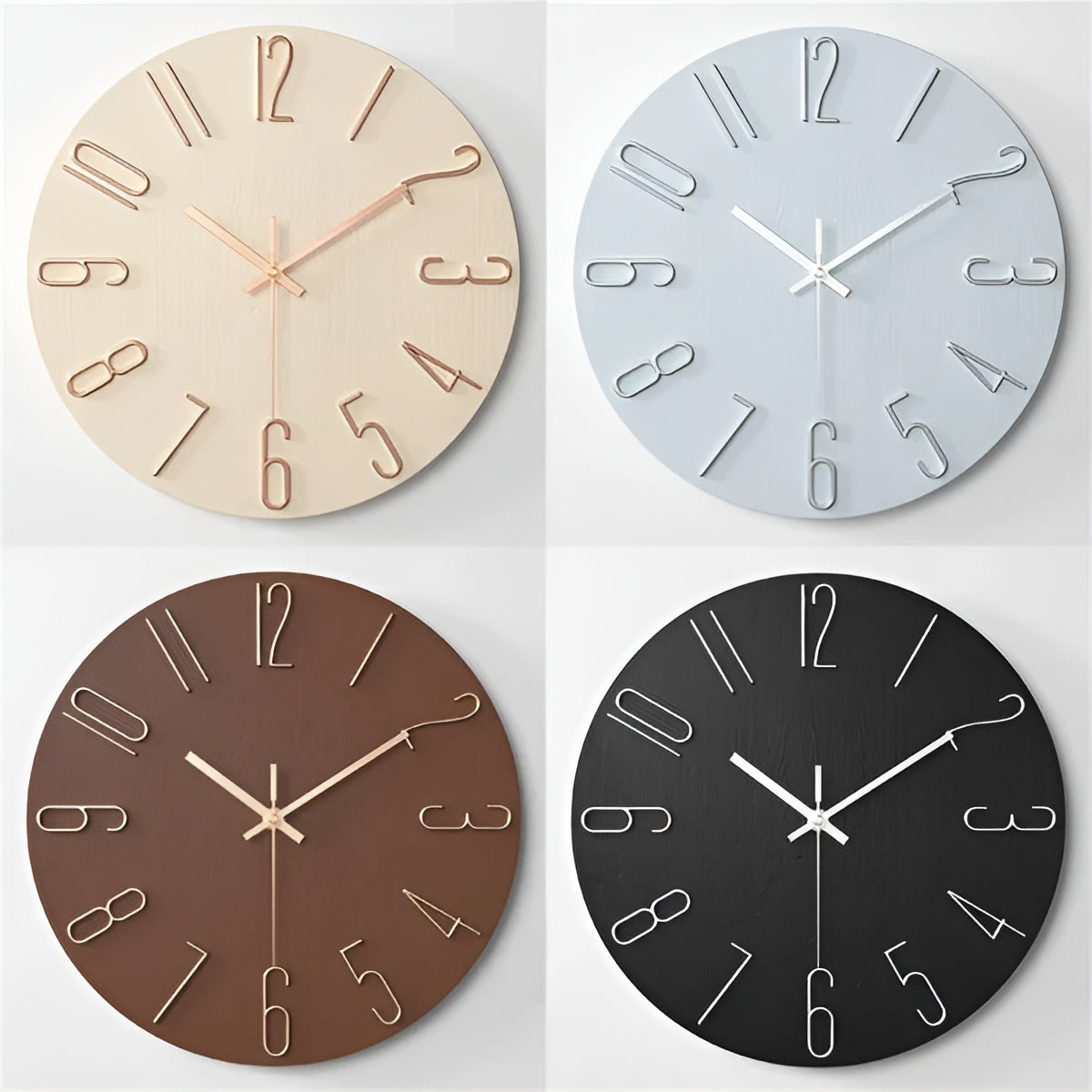 3D-Wanduhr – Modern und elegant | Dekorative Wanduhr für Wohnzimmer und Büro