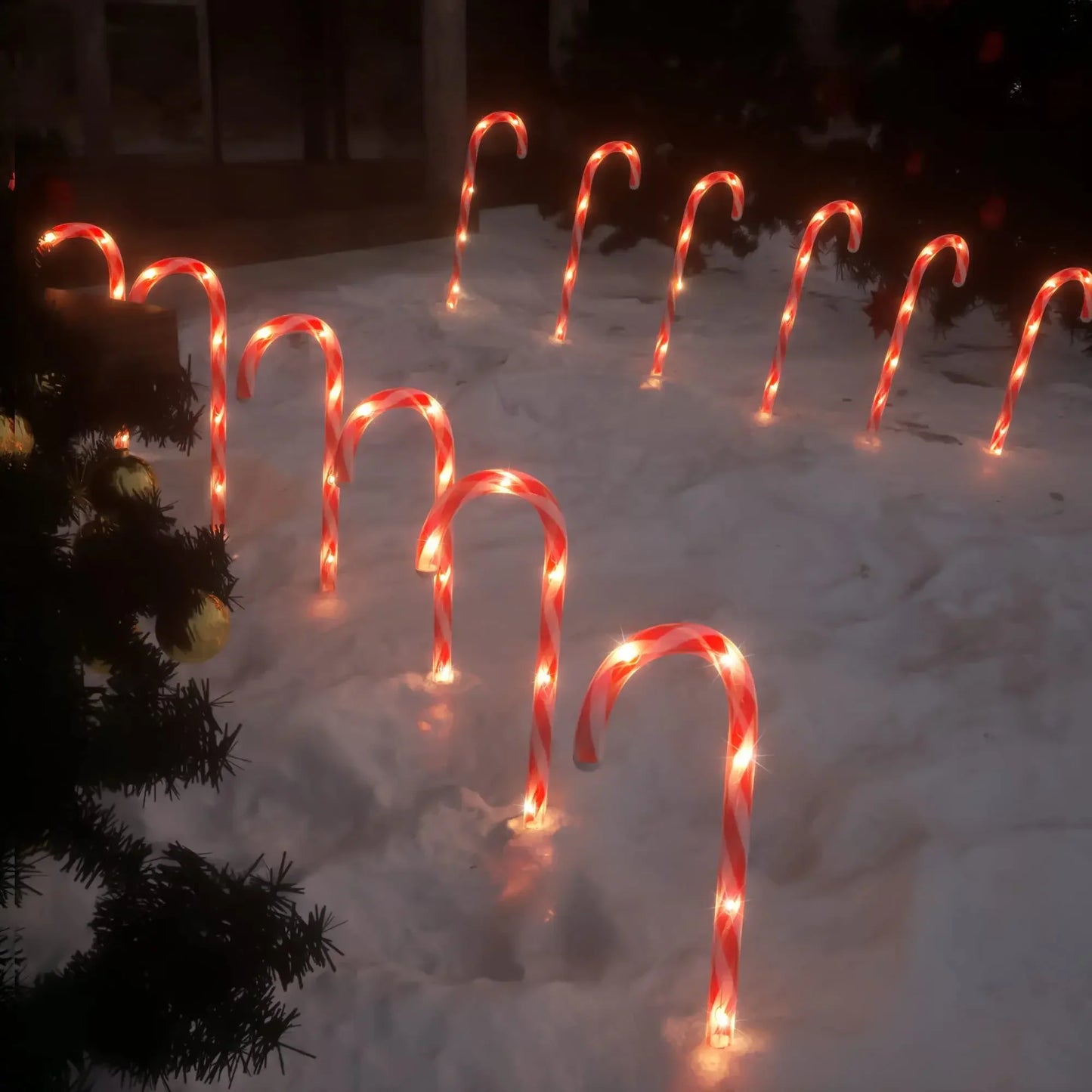 Brehn | CandyCaneLuxe | Wasserdichte LED-Weihnachtslichter