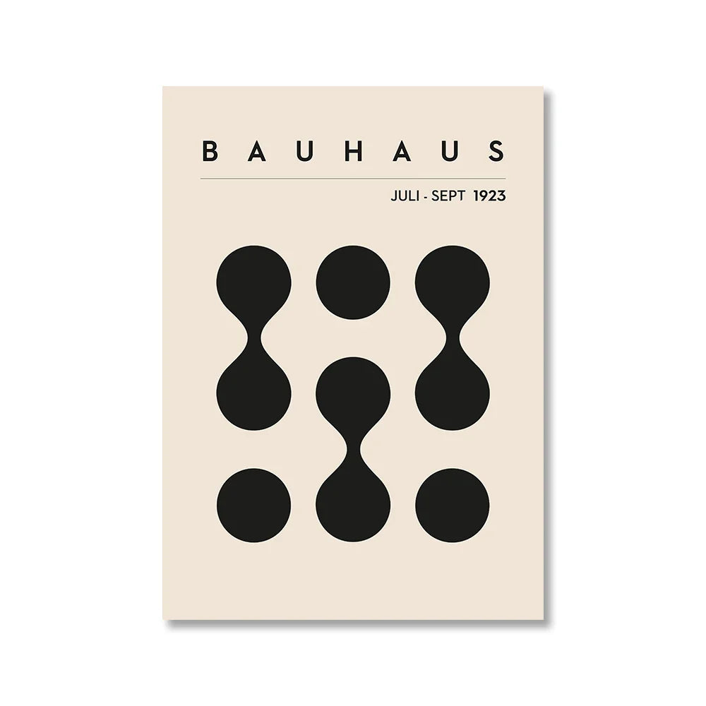 Vintage Retro Geometric Abstract Bauhaus Expo Kunst Galerie Poster Wandkunst Feine Kunst Leinwanddrucke Bilder Für Wohnzimmer Esszimmer Home Office Dekor | Brehn