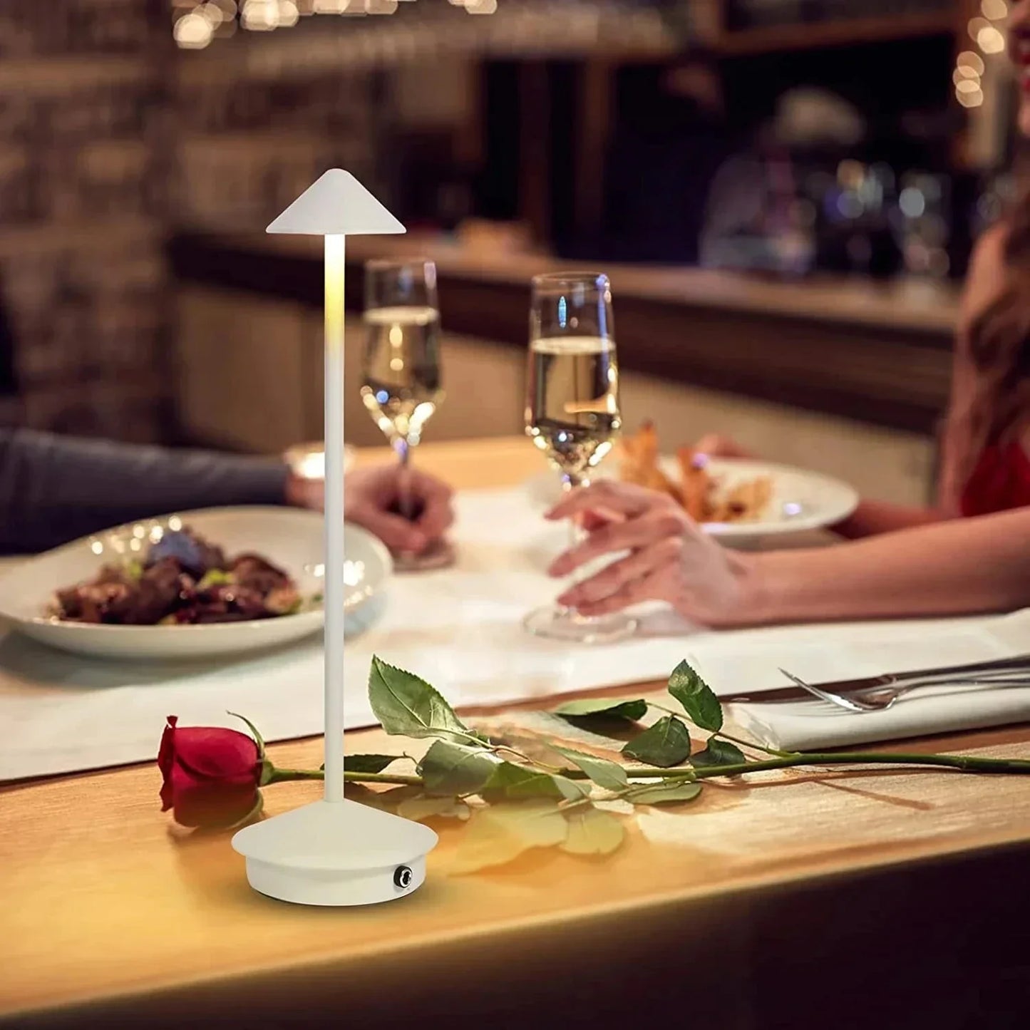 Brehn | Wiederaufladbare Tischlampe Kreative Esszimmer Touch Led Hotel Bar Kaffee Pina Pro Tischlampe Lampada Da Tavolo Dekorative Schreibtischlampe