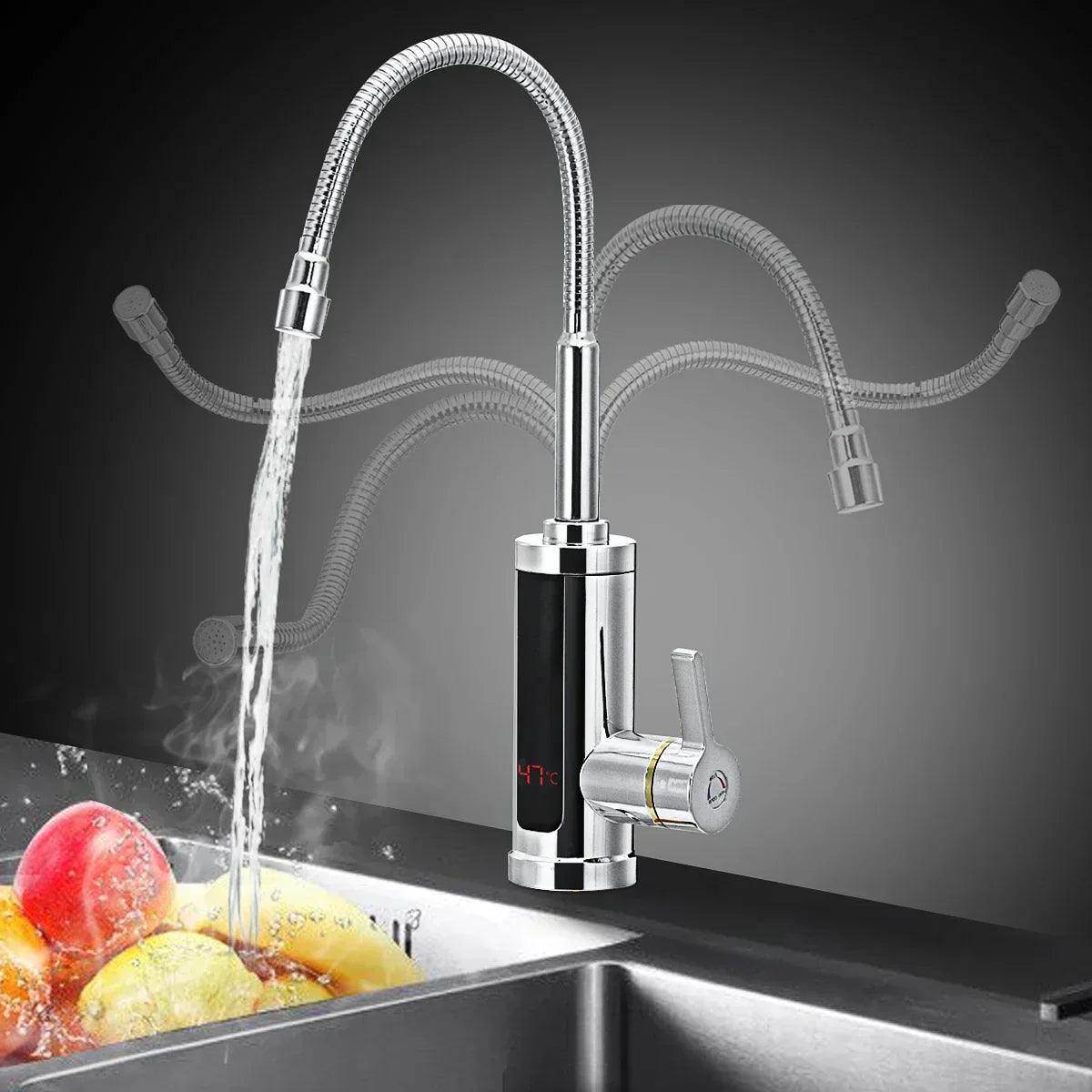 Brehn | 3000W Elektrischer Küchenwasserhahn mit Sofort Warmwasser - FlowHeat