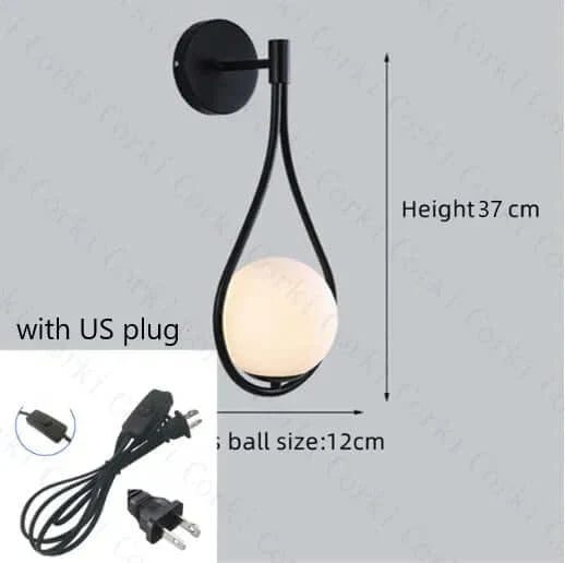 Brehn | Drop Luxus Glas Ball Wandleuchte