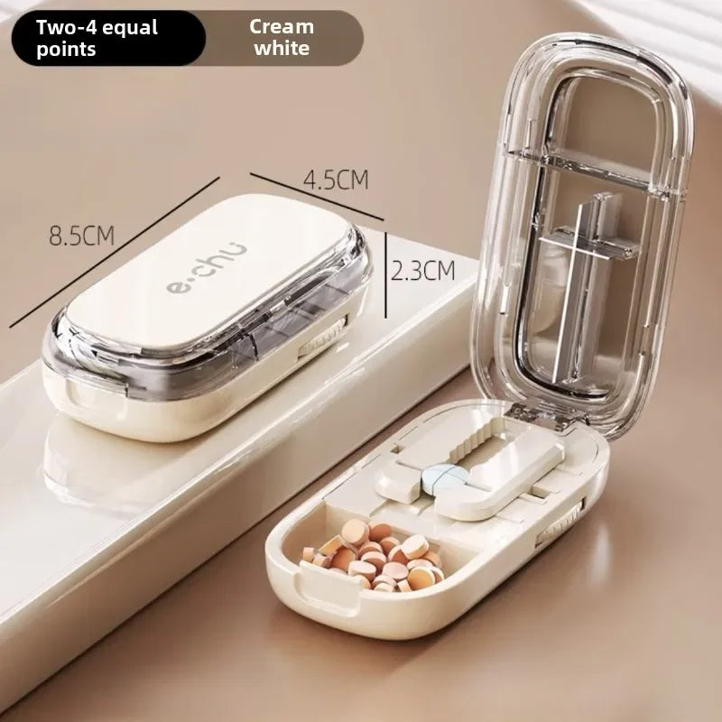 Taschenformat staubdichter Pillenschneider Organizer | Brehn