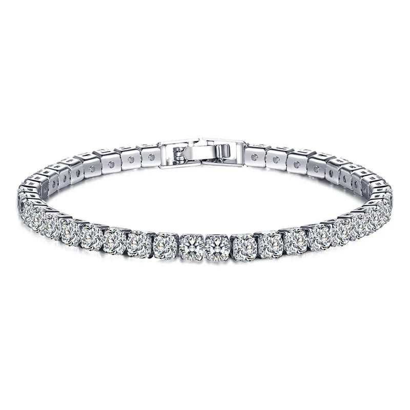 Brehn | Tennis-Armband – Glänzen Sie mit Attitüde: Eleganz aus Sterlingsilber und Hip-Hop-Flair!