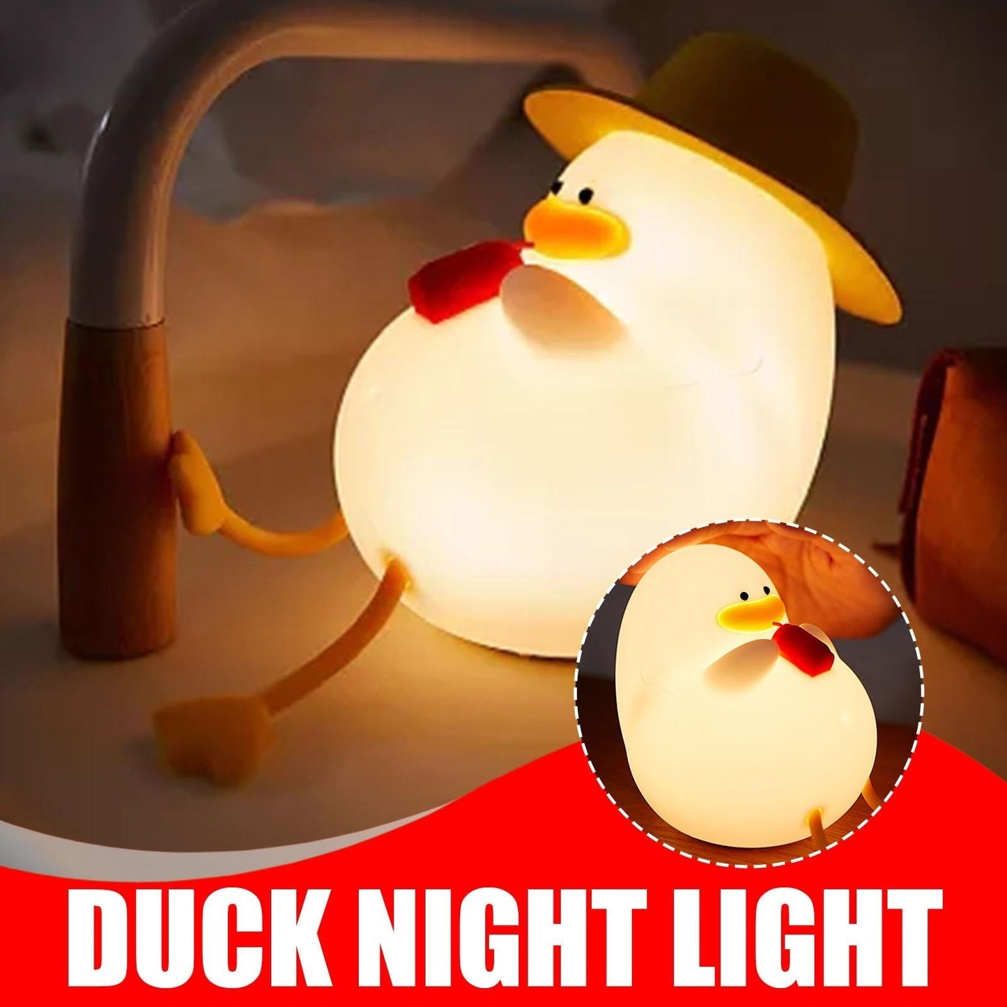 VIvolux | Traumhafte Ente Atmosphäre LED Nachtlampe