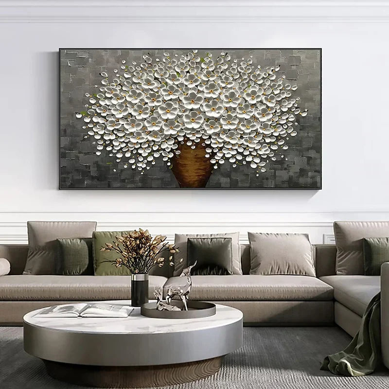 Moderne abstrakte Blumenbaum Wandkunst Fine Art Leinwanddrucke Große Größen Bilder Für Wohnzimmer Schlafzimmer Home Office Kunstdekoration | Brehn