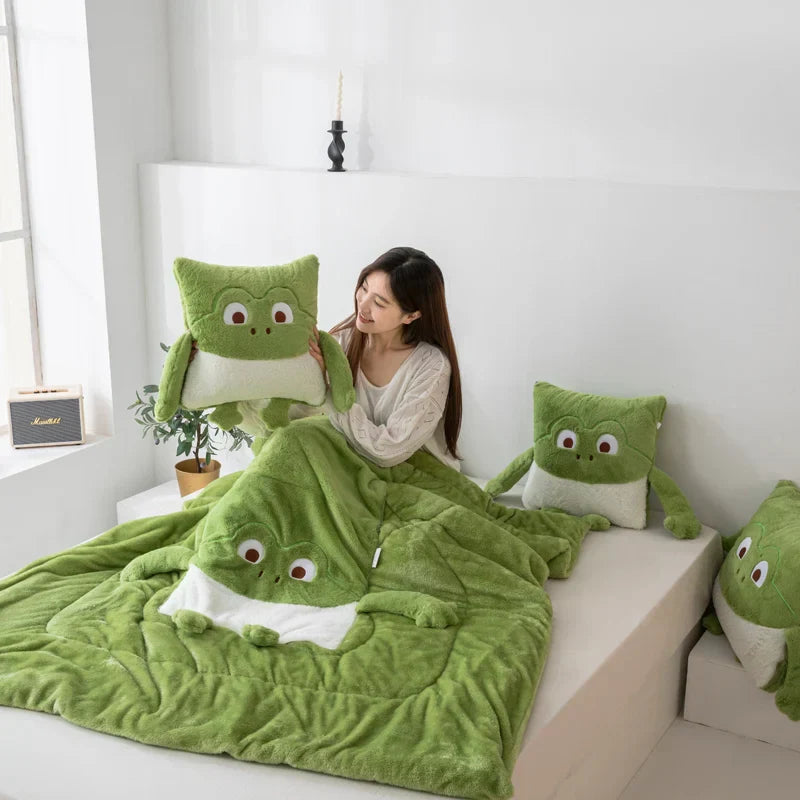 Gemütliche Träume Mini Monster Quiltkissen Brehnanket