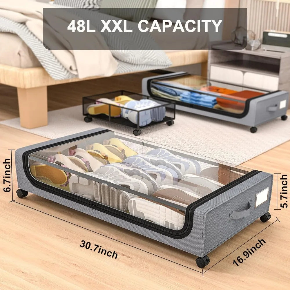 Unterbettlager Stapelbare Rollenbox Organizer | Brehn
