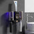 Brehn | UV Zahnbürstenhalter PureBrush UV | Sterilisation mit UV-Licht | Automatischer Zahnpastaspender | Wandmontage ohne Bohren