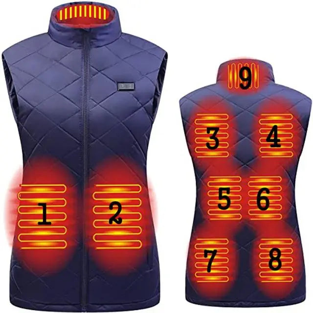 Brehn | ThermaBelle Women's Heating Vest | USB heated vest with infrared technology | Temperature regulating & lightweight | Ideal for autumn & winter