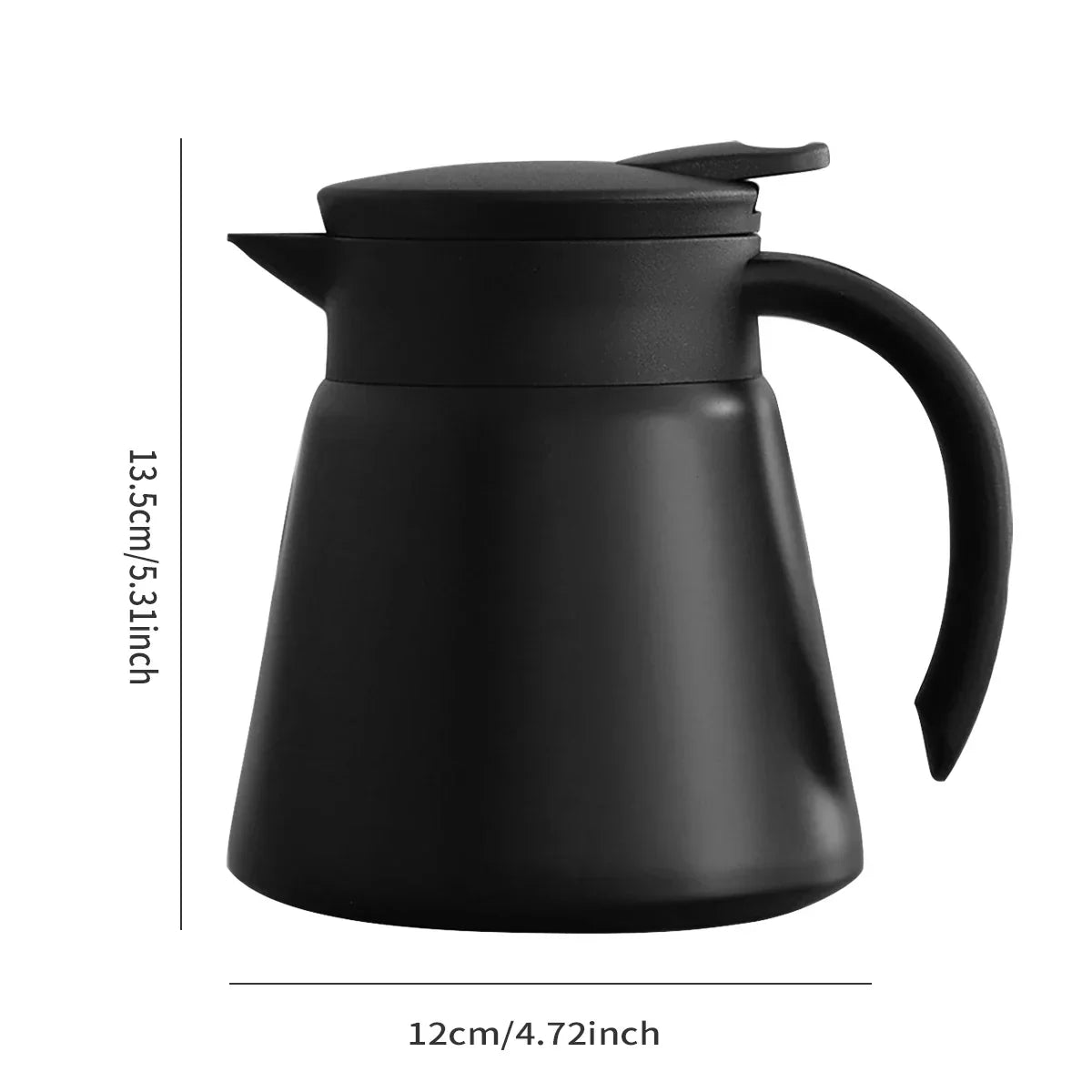 Brehn | ThermoBrew Isolierte Karaffe | Edelstahl 304 | Doppelwandig & Vakuumisoliert | 6h Heiß / 12h Kalt | 0,5 L