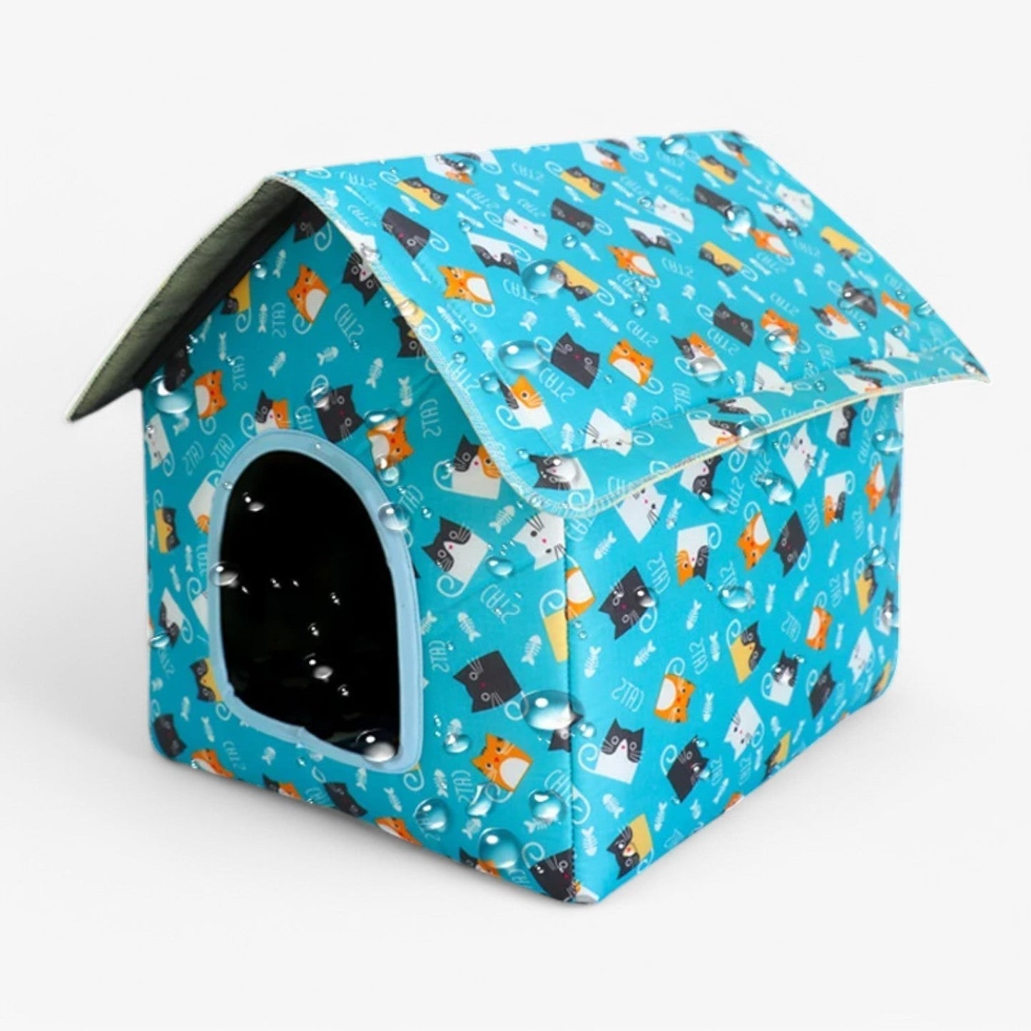 Wetterfeste Tierhaus "CozyNest" für Katzen und kleine Hunde | Brehn
