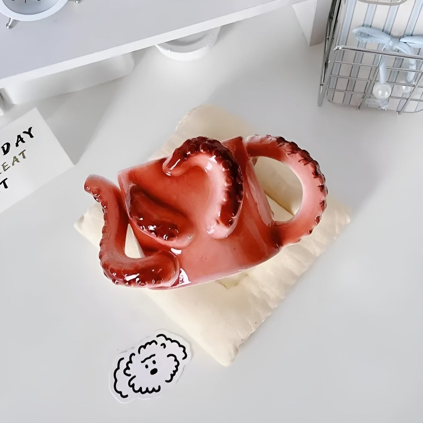 Brehn | Oktopus Tentakel Keramik Kaffeebecher