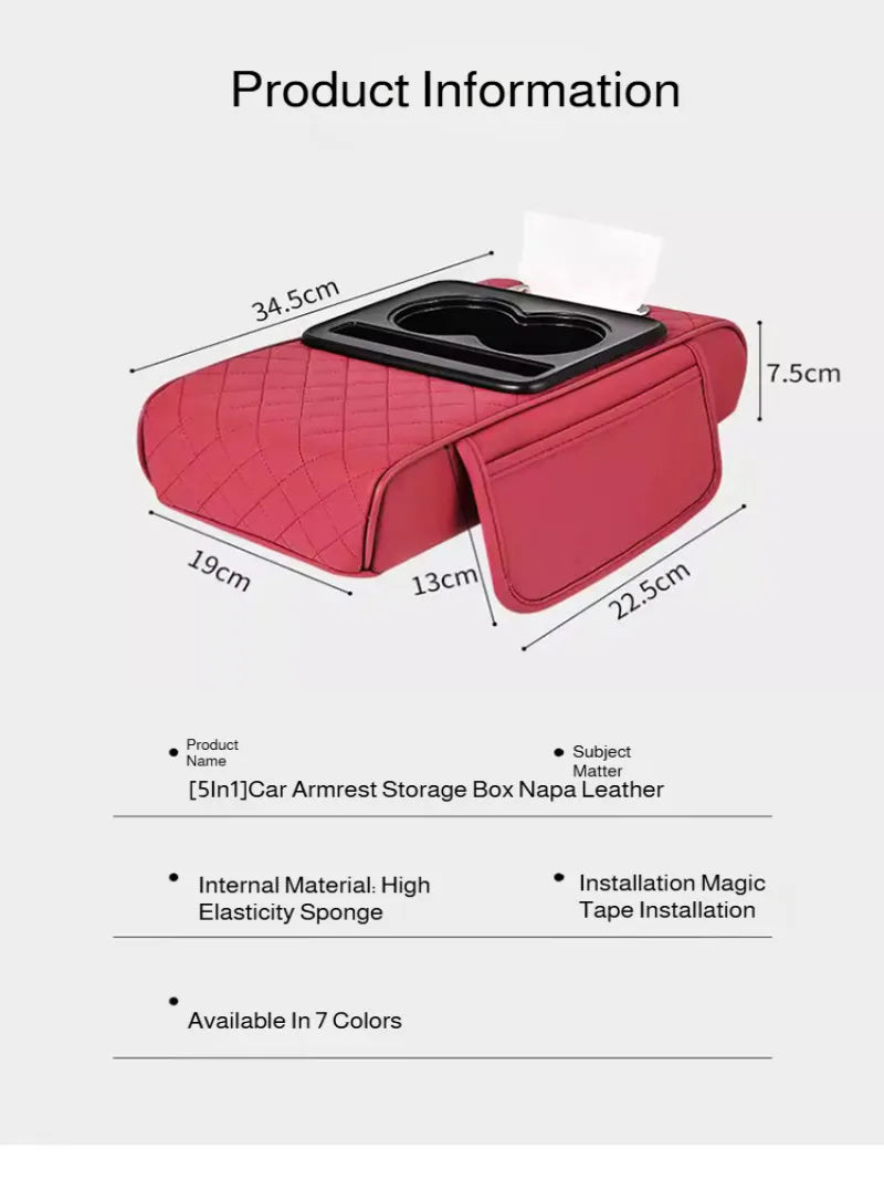 Auto Armlehnen Organizer 5-in-1 | Brehn