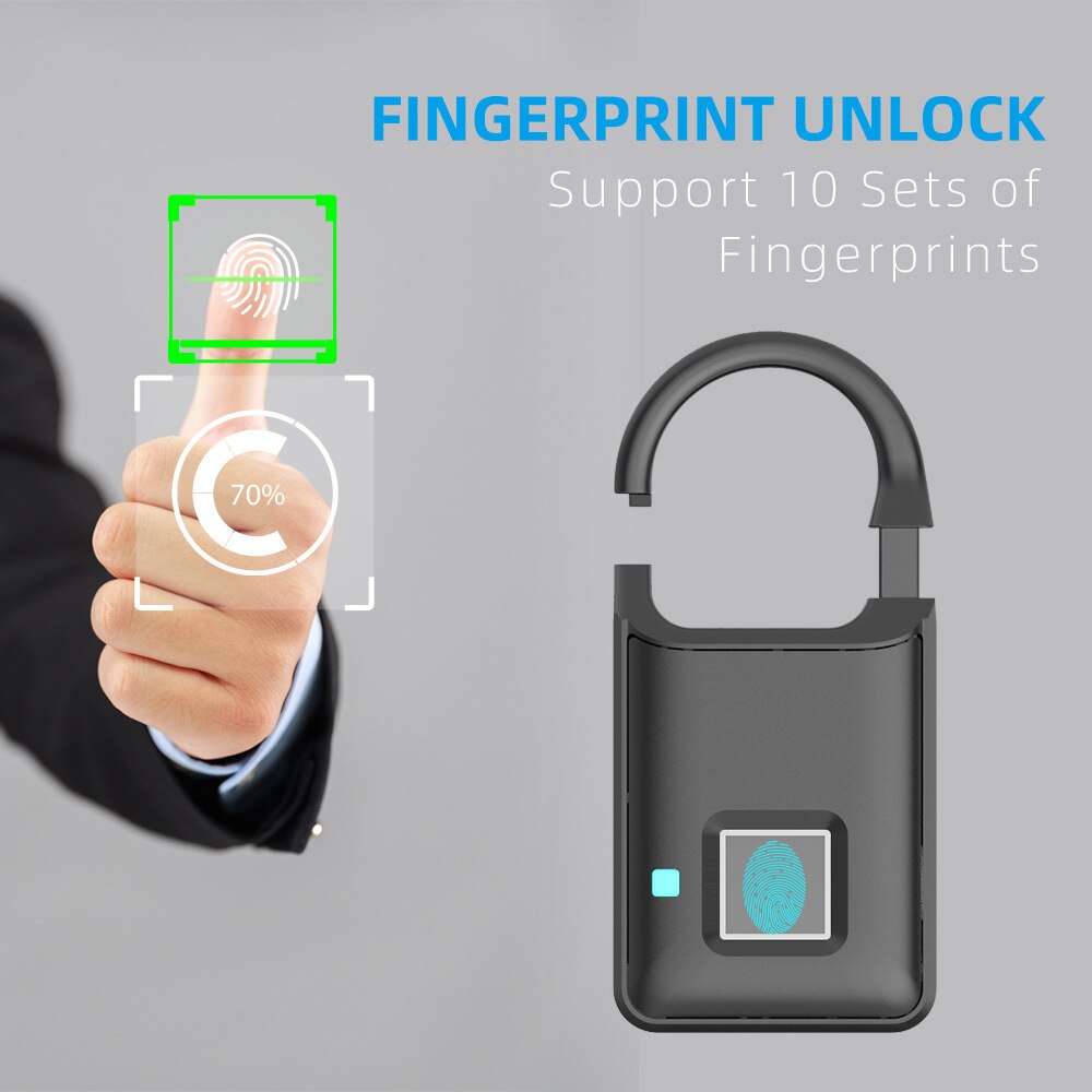 Touch Guard Smart Fingerprint Wasserdicht Sicheres Schloss | Brehn