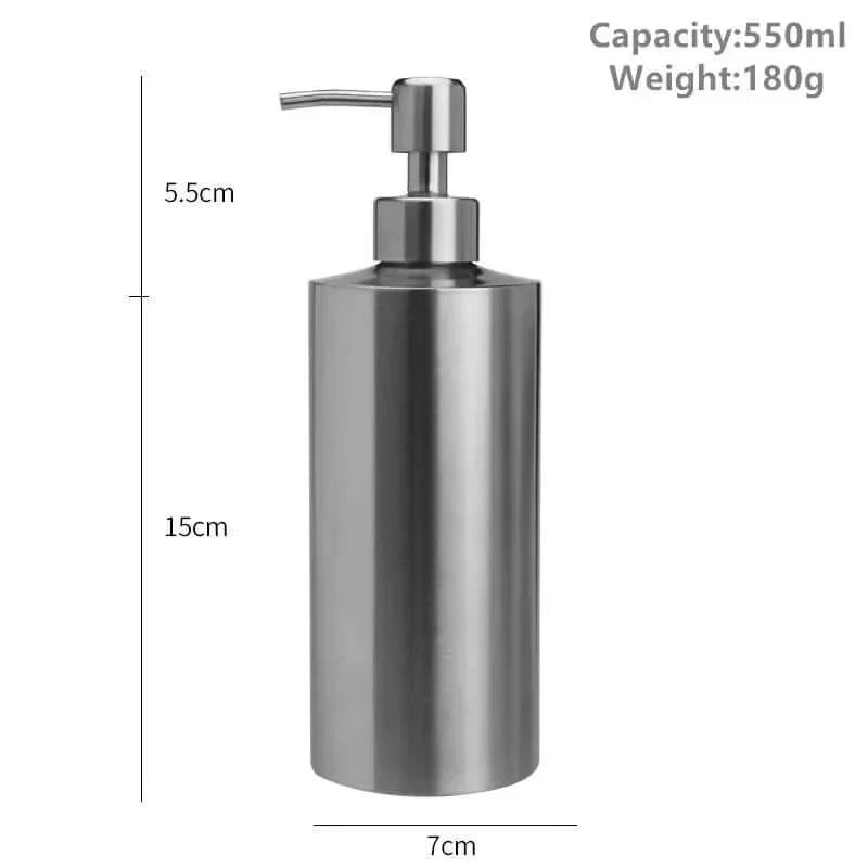 Eleganter Edelstahl Handpumpe Seifenspender 250ml/350ml/550ml
