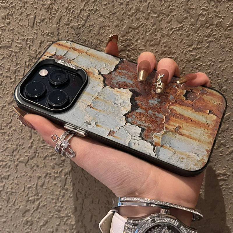 Brehn | Industrieller Rostfinish Stoßfeste iPhone-Hülle