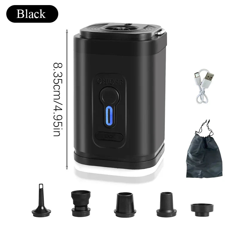 Mini-Luftpumpe USB-C mit 5 Düsen – 200 L/min | Brehn