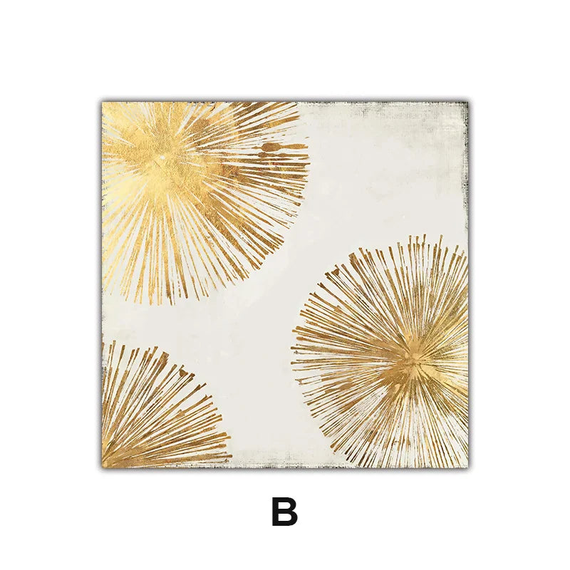 Goldene Radiale Zirkuläre Abstrakte Wandkunst Feine Kunst Leinwanddrucke Poster Bilder Für Wohnzimmer Esszimmer Schlafzimmer Kunst Dekor | Brehn