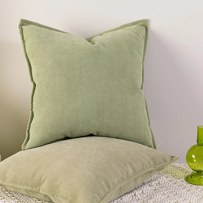 Einfache Chenille Kissenhülle für Wohnzimmer & Schlafzimmer Dekoration – Weiche Kissenbezug für modernes Zuhause | Brehn